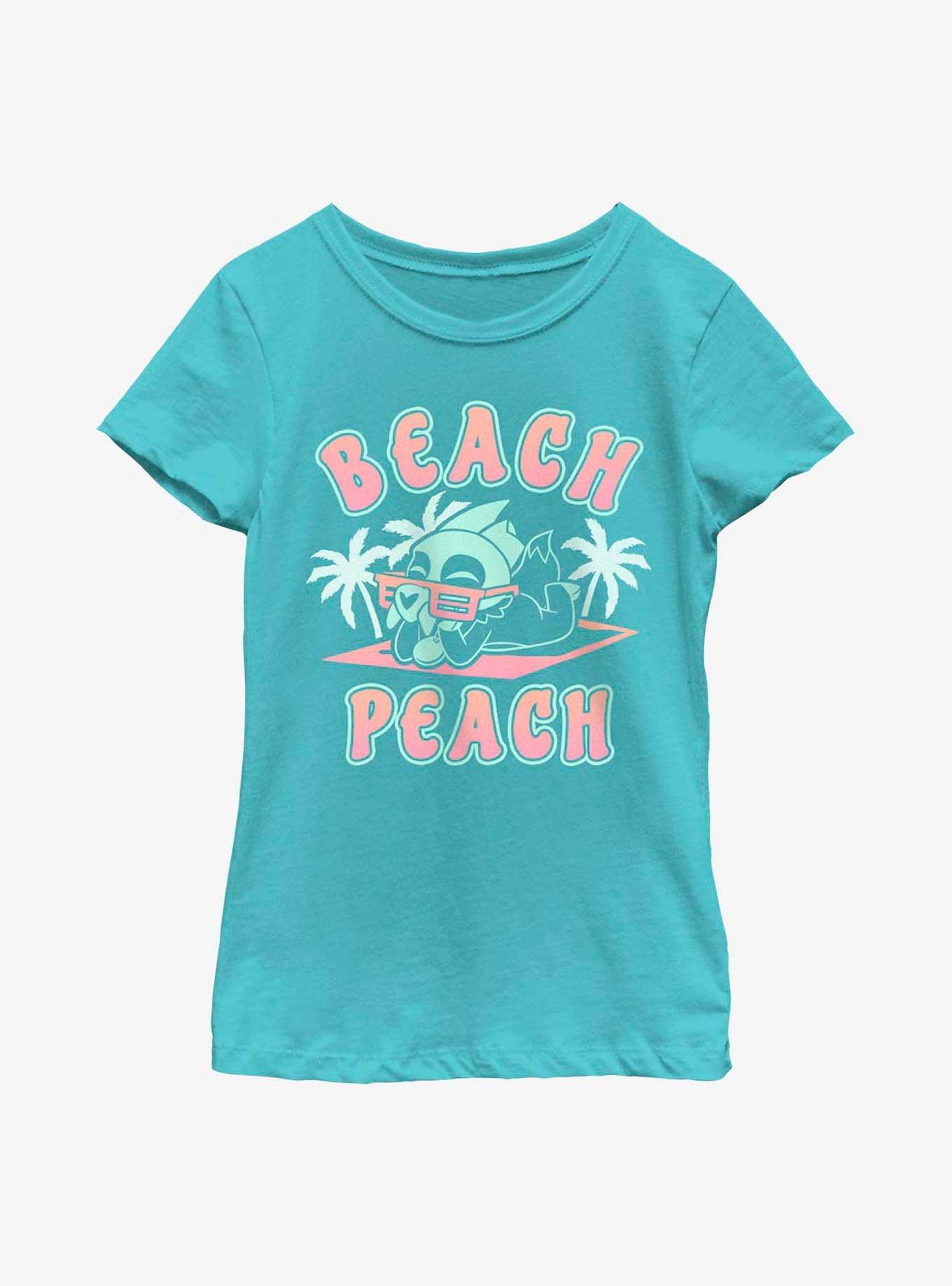 Disney The Owl House King Beach Peach Youth Girls T-Shirt - BLUE | BoxLunch