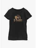 Disney The Owl House Gold Logo Youth Girls T-Shirt, BLACK, hi-res