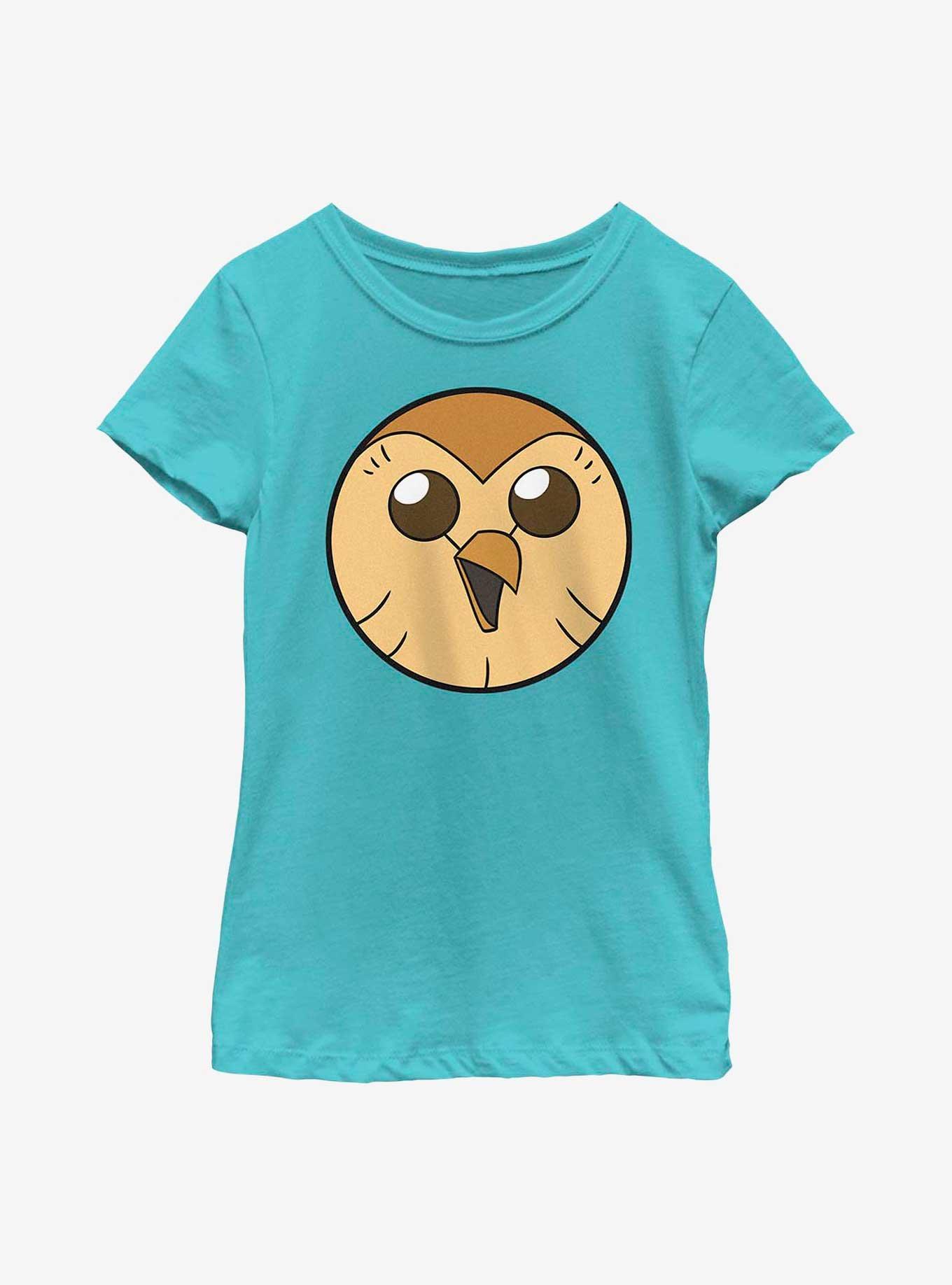 Disney The Owl House Hooty Face Solid Youth Girls T-Shirt, , hi-res