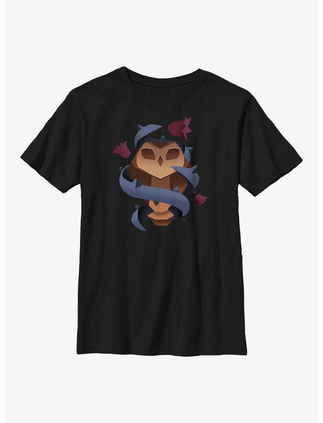 Disney The Owl House Owlbert Staff Vines Youth T-Shirt, BLACK, hi-res