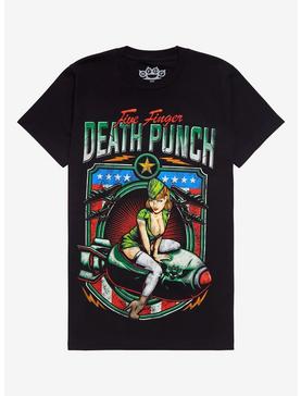 Five Finger Death Punch Military Missile Girls T-Shirt, , hi-res
