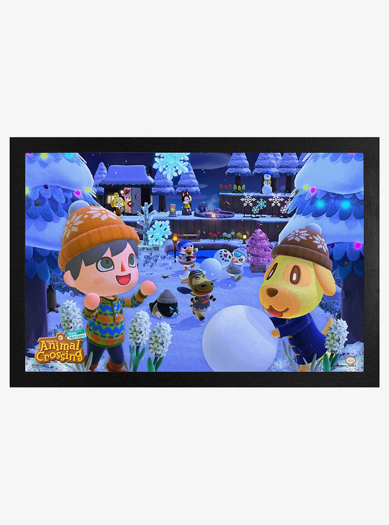 Animal Crossing New Horizons Winter Framed Wood Wall Art, , hi-res