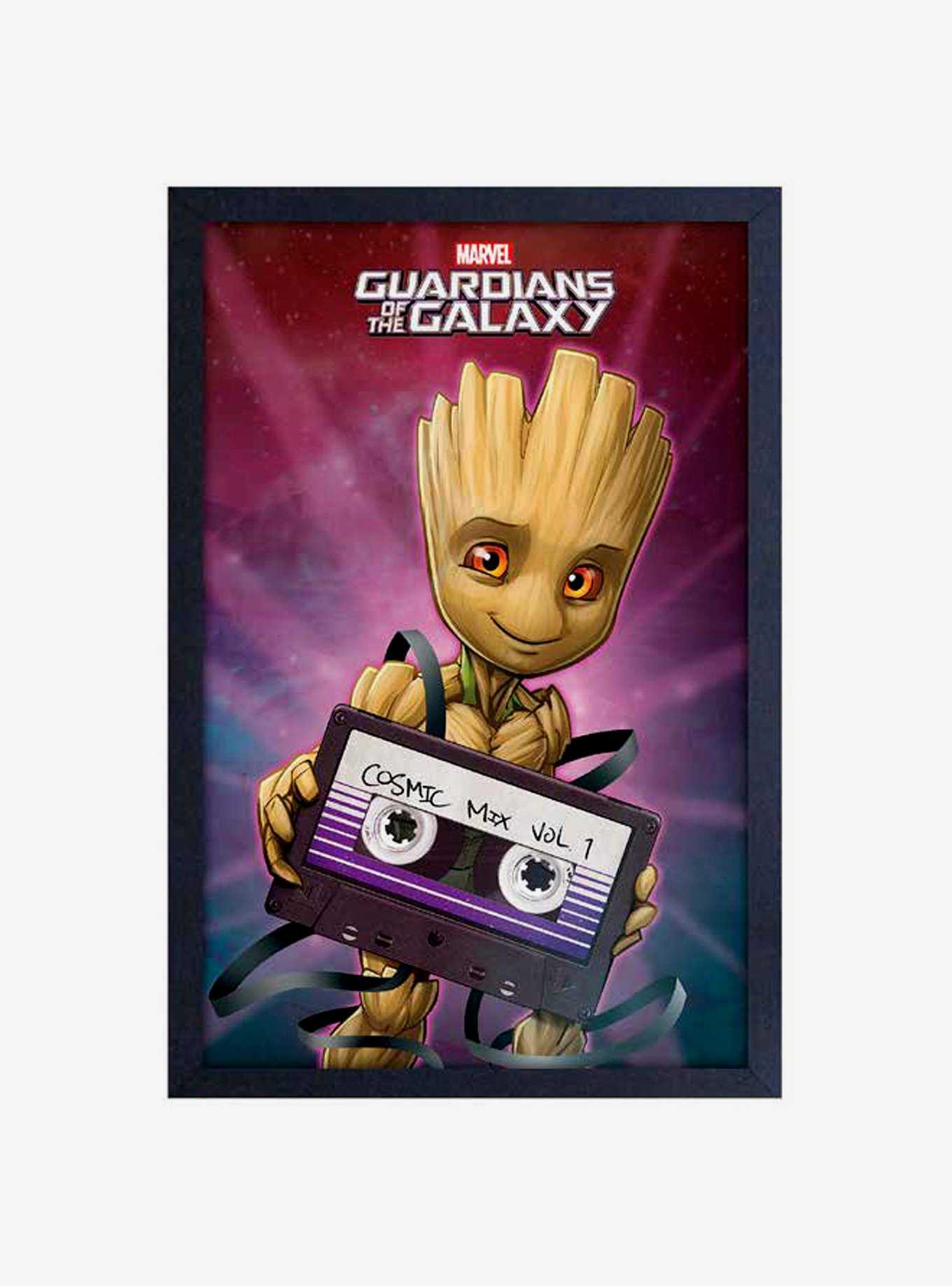 Marvel Guardians Of The Galaxy Baby Groot Framed Wood Wall Art, , hi-res