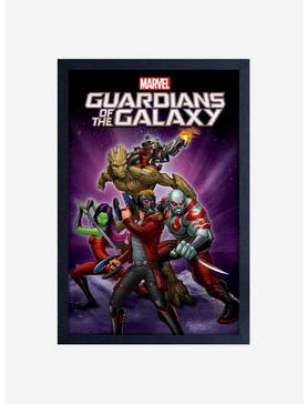 Plus Size Marvel Guardians Of The Galaxy Group Framed Wood Wall Art, , hi-res