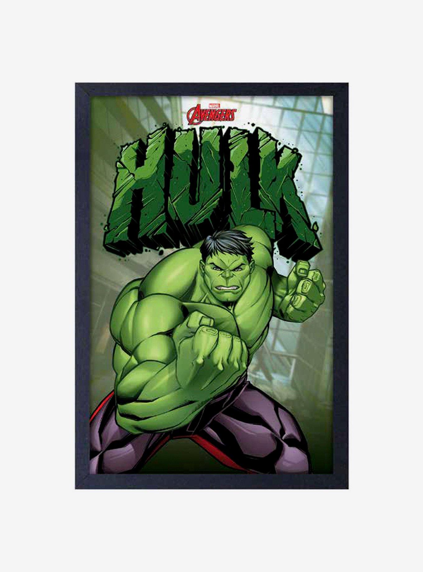 Marvel Hulk Framed Wood Wall Art, , hi-res