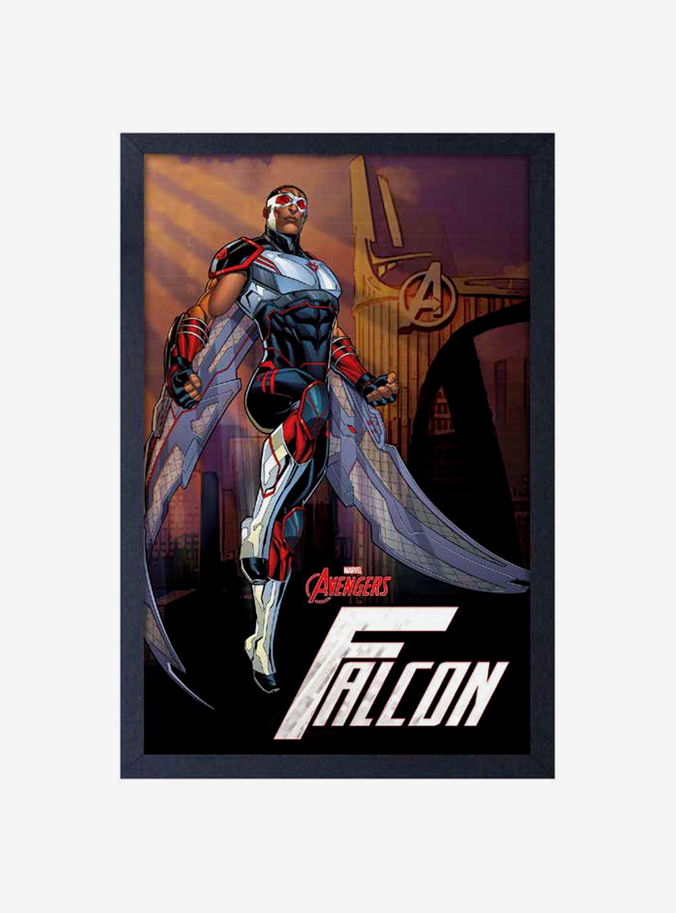 Marvel The Falcon Framed Wood Wall Art