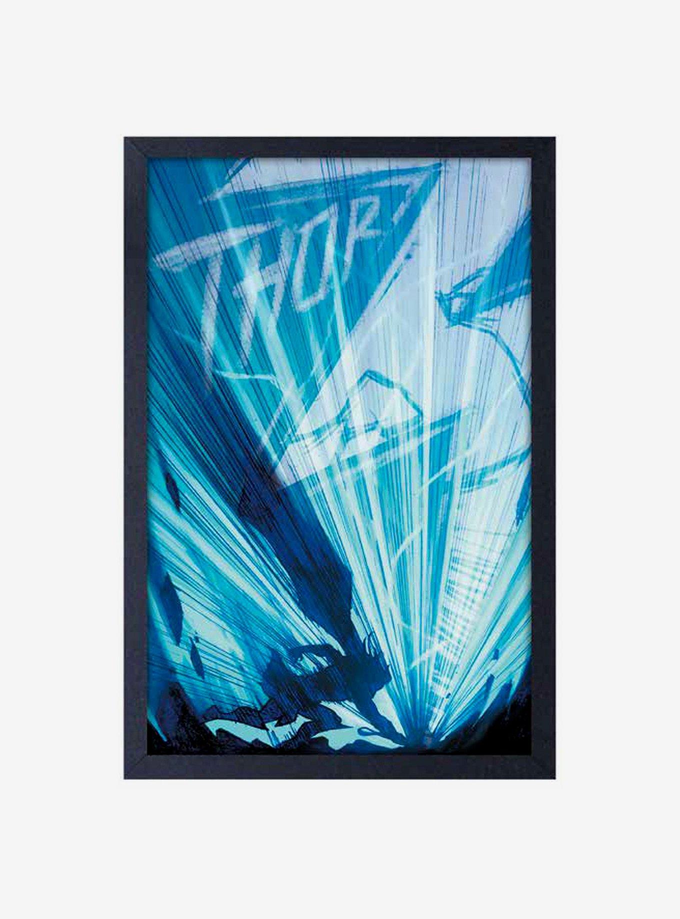 Marvel Thor Lightning Framed Wood Wall Art, , hi-res