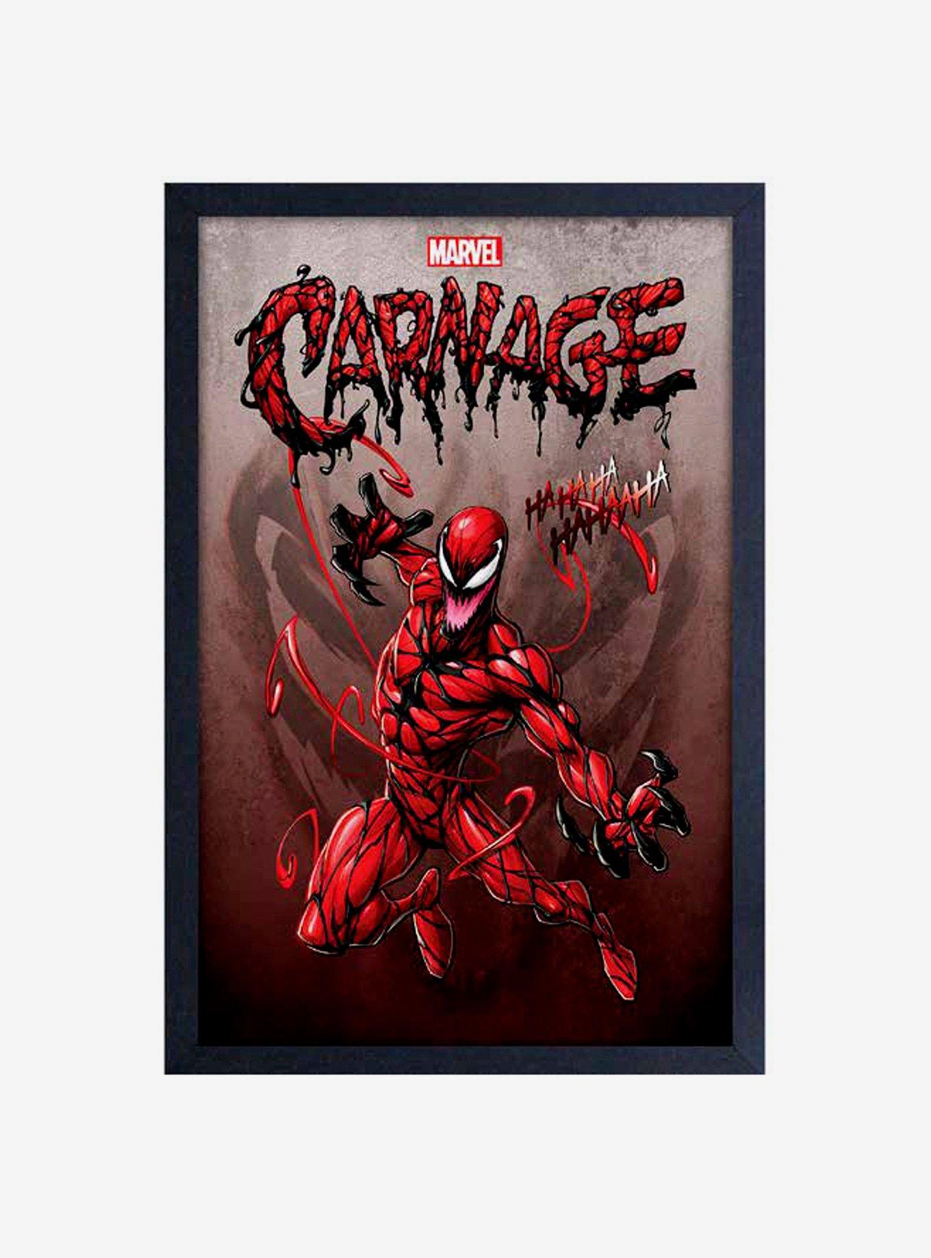 Marvel Venom Carnage Ha Ha Ha Framed Wood Wall Art, , hi-res