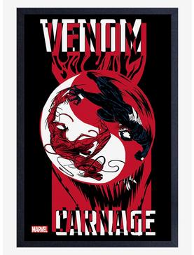 Marvel Venom Carnage Yin Yang Framed Wood Wall Art, , hi-res