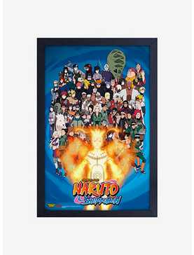 Naruto Group Of Characters Framed Wood Wall Art, , hi-res