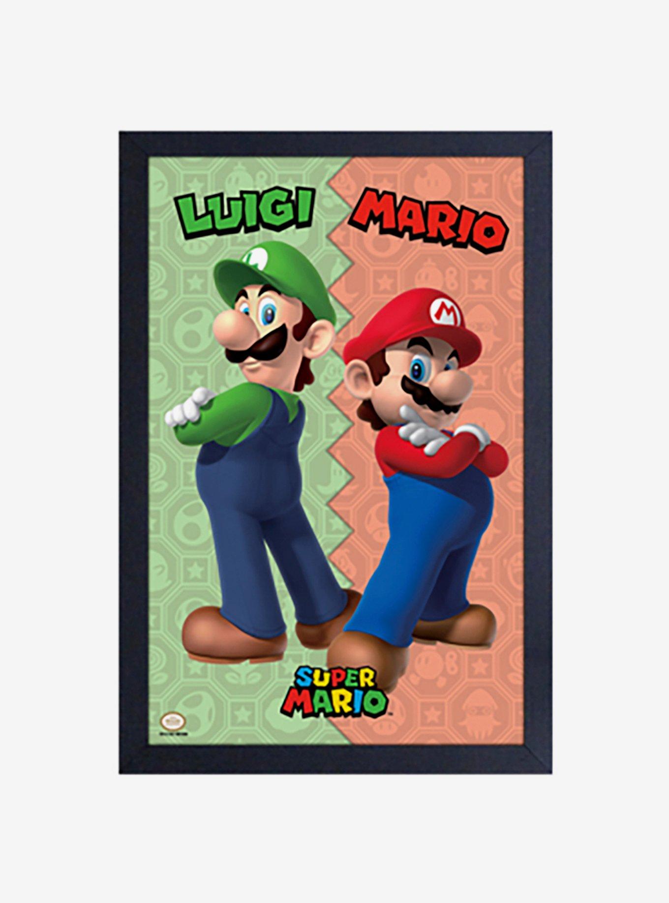 Nintendo Mario Duo Vertical Framed Wood Wall Art
