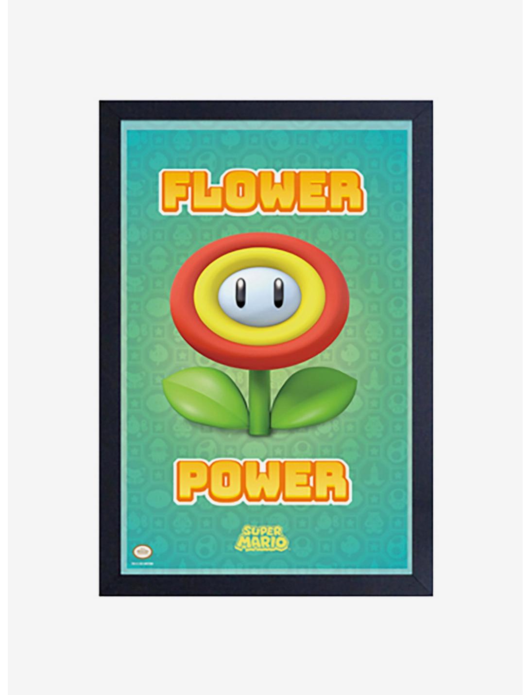 Nintendo Mario Flower Power Framed Wood Wall Art, , hi-res