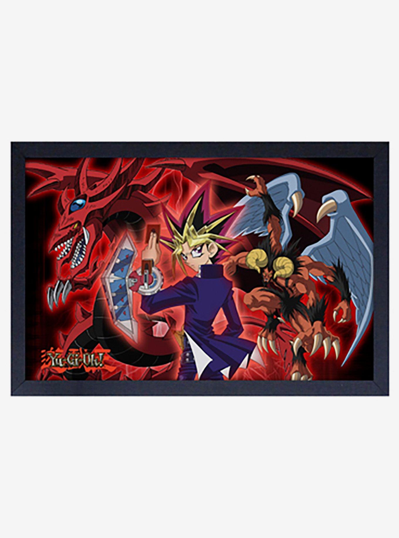 Yu-Gi-Oh Yami With Monsters Framed Wood Wall Art, , hi-res