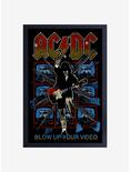 AC/DC Blow Up Your Video Sketch Framed Wood Wall Art, , hi-res