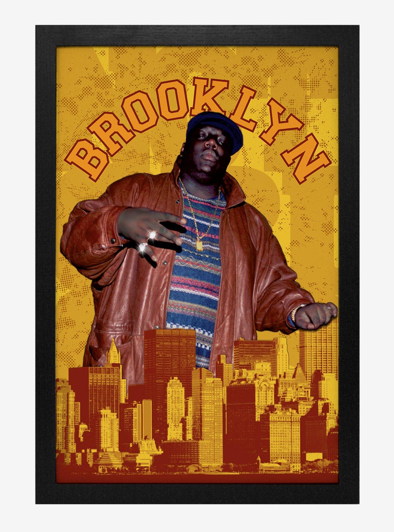 The Notorious B.I.G. Brooklyn Framed Wood Wall Art, , hi-res