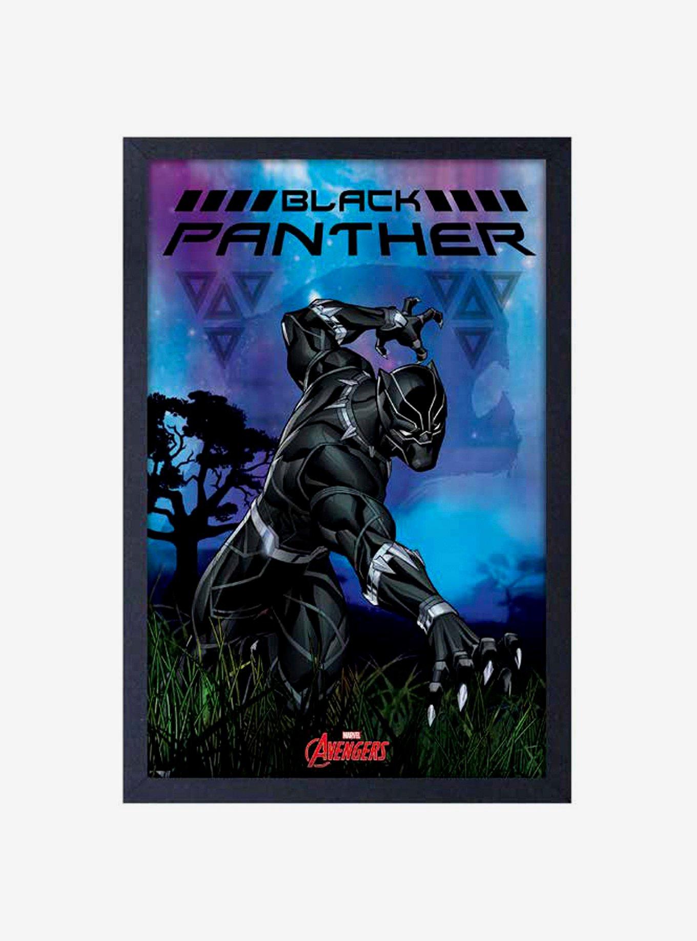 Marvel Black Panther Framed Wood Wall Art, , hi-res