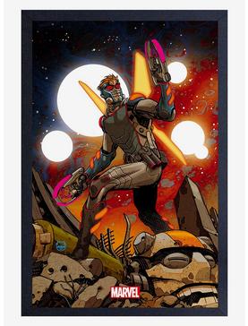 Marvel Guardians Of The Galaxy Star Lord Twin Gun Framed Wood Wall Art, , hi-res