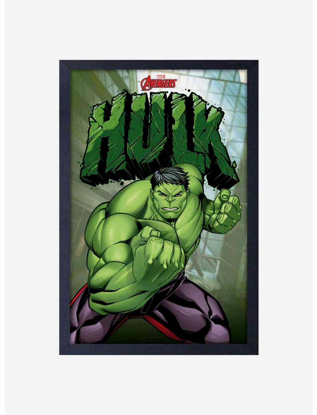 Marvel Hulk Framed Wood Wall Art, , hi-res