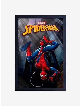 Marvel Spiderman Upside Down Framed Wood Wall Art, , hi-res