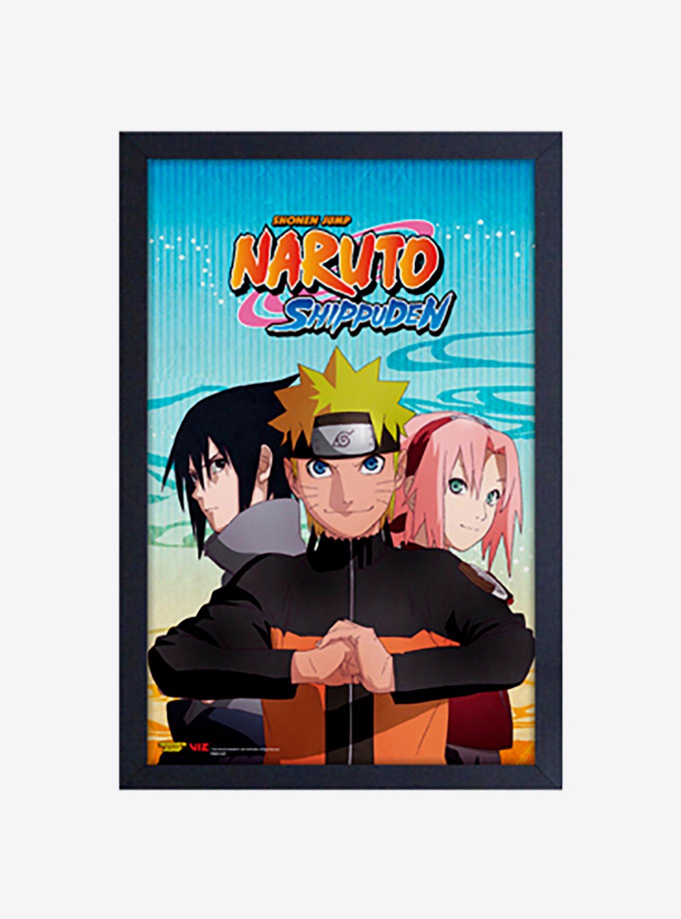 Naruto Trio Framed Wood Wall Art, , hi-res