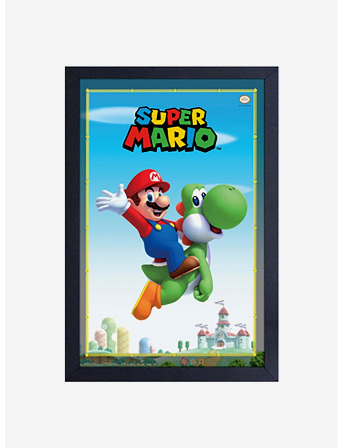 Nintendo Mario Yoshi Framed Wood Wall Art, , hi-res