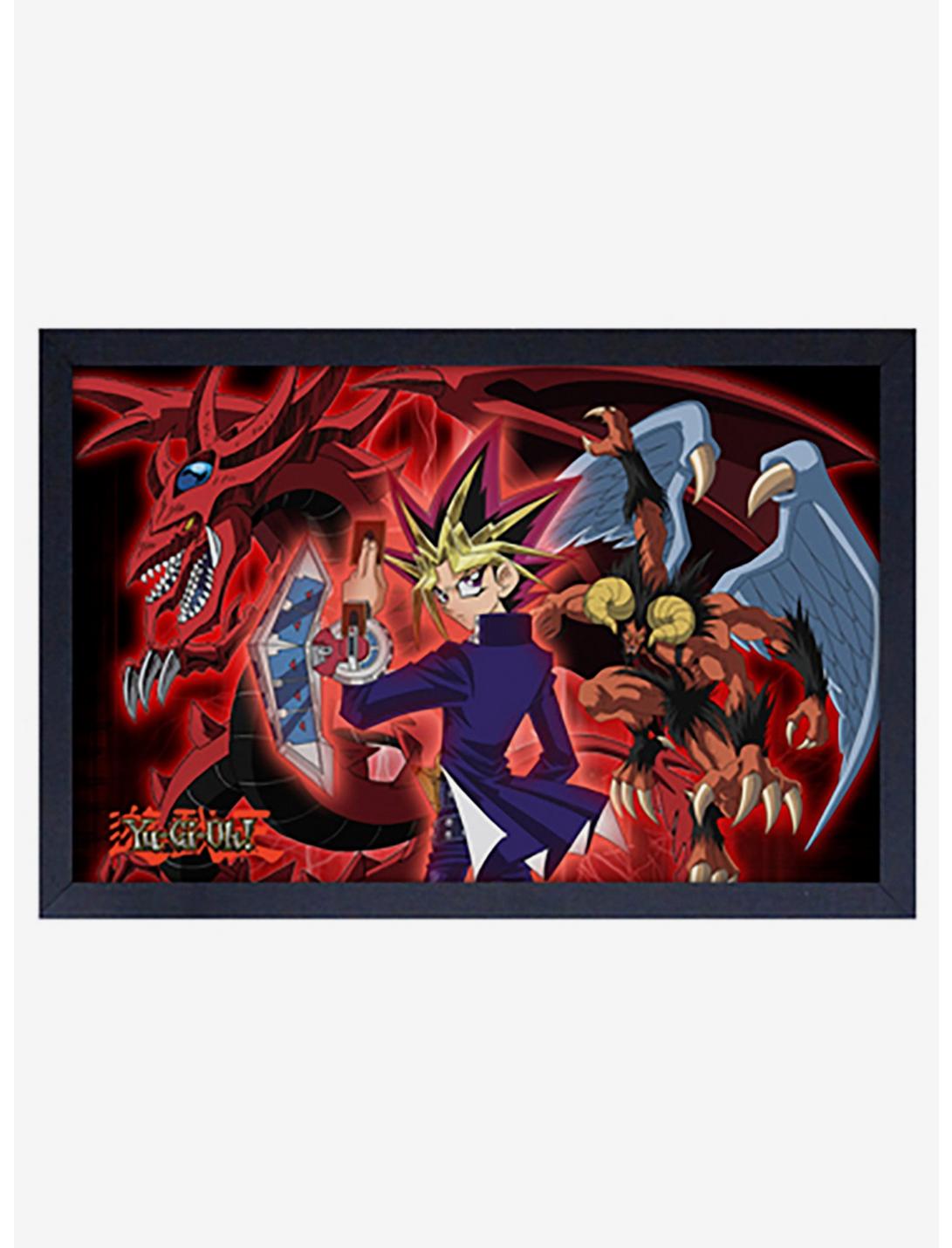 Yu-Gi-Oh Yami With Monsters Framed Wood Wall Art, , hi-res