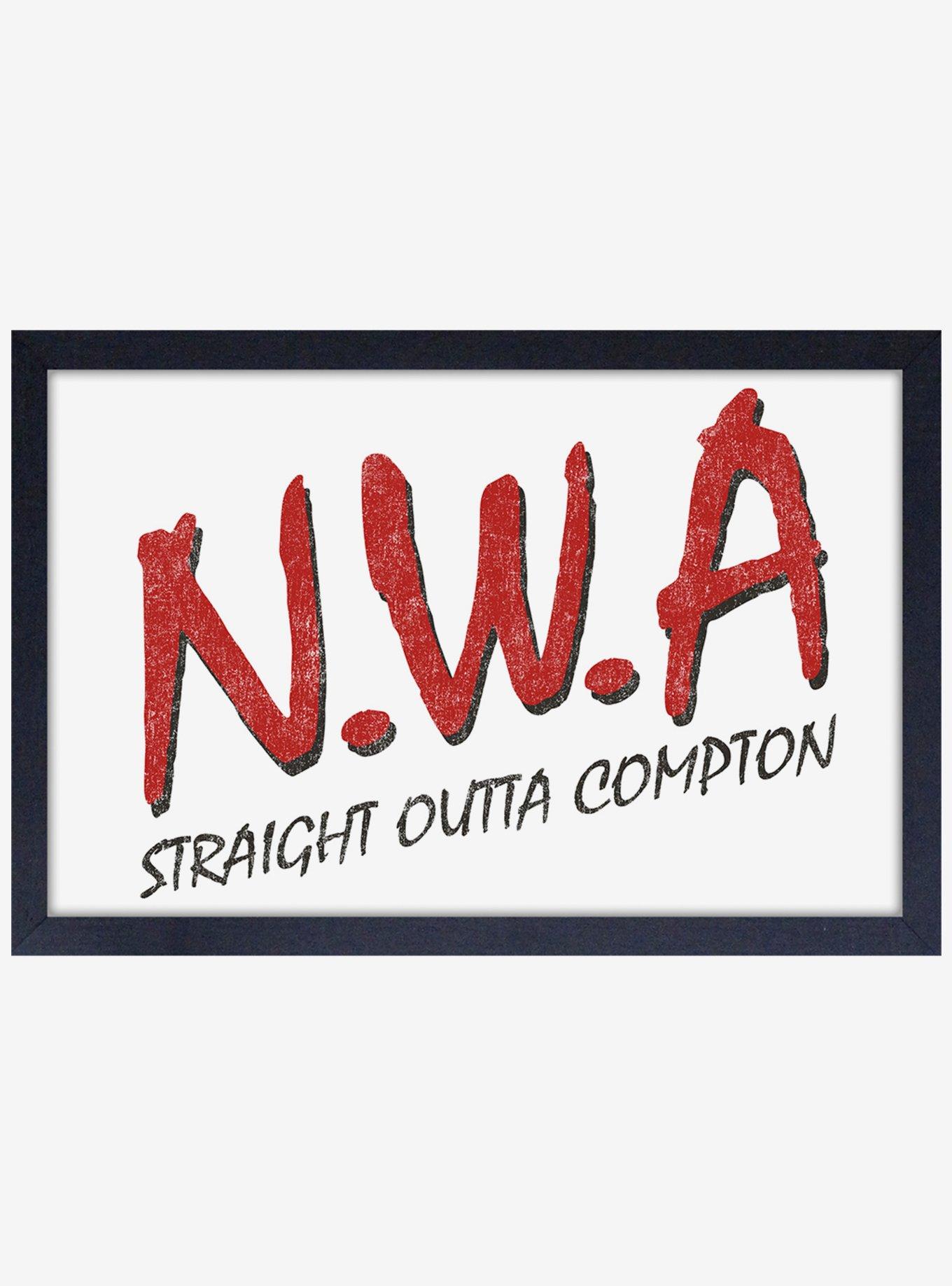 N.W.A. Straight Outta Compton Framed Wood Wall Art, , hi-res