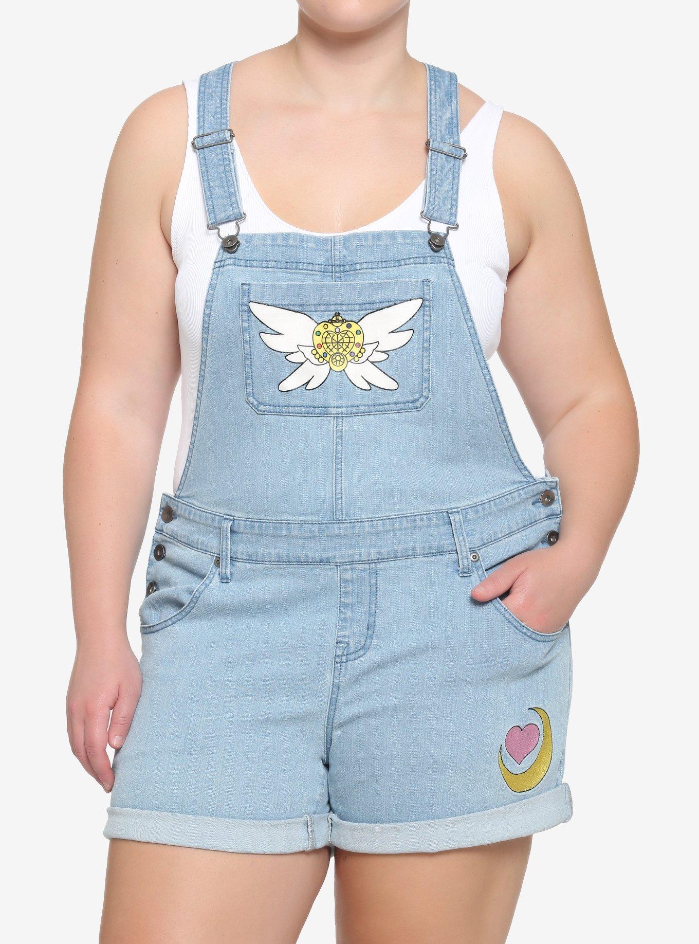 Pretty Guardian Sailor Moon Eternal Moon Article Shortalls Plus Size, MULTI, hi-res