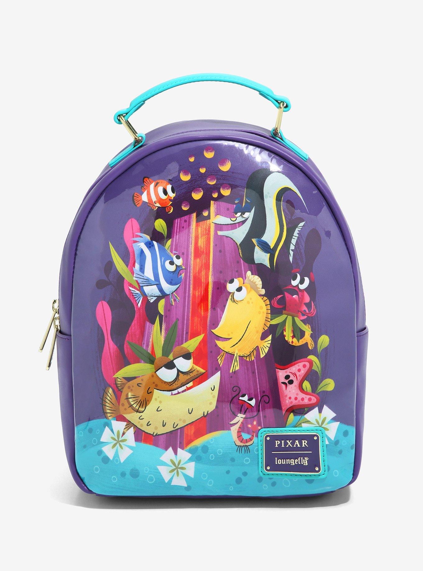  Loungefly Pixar Moments Finding NEMO Tank Zip Around Wallet :  Clothing, Shoes & Jewelry