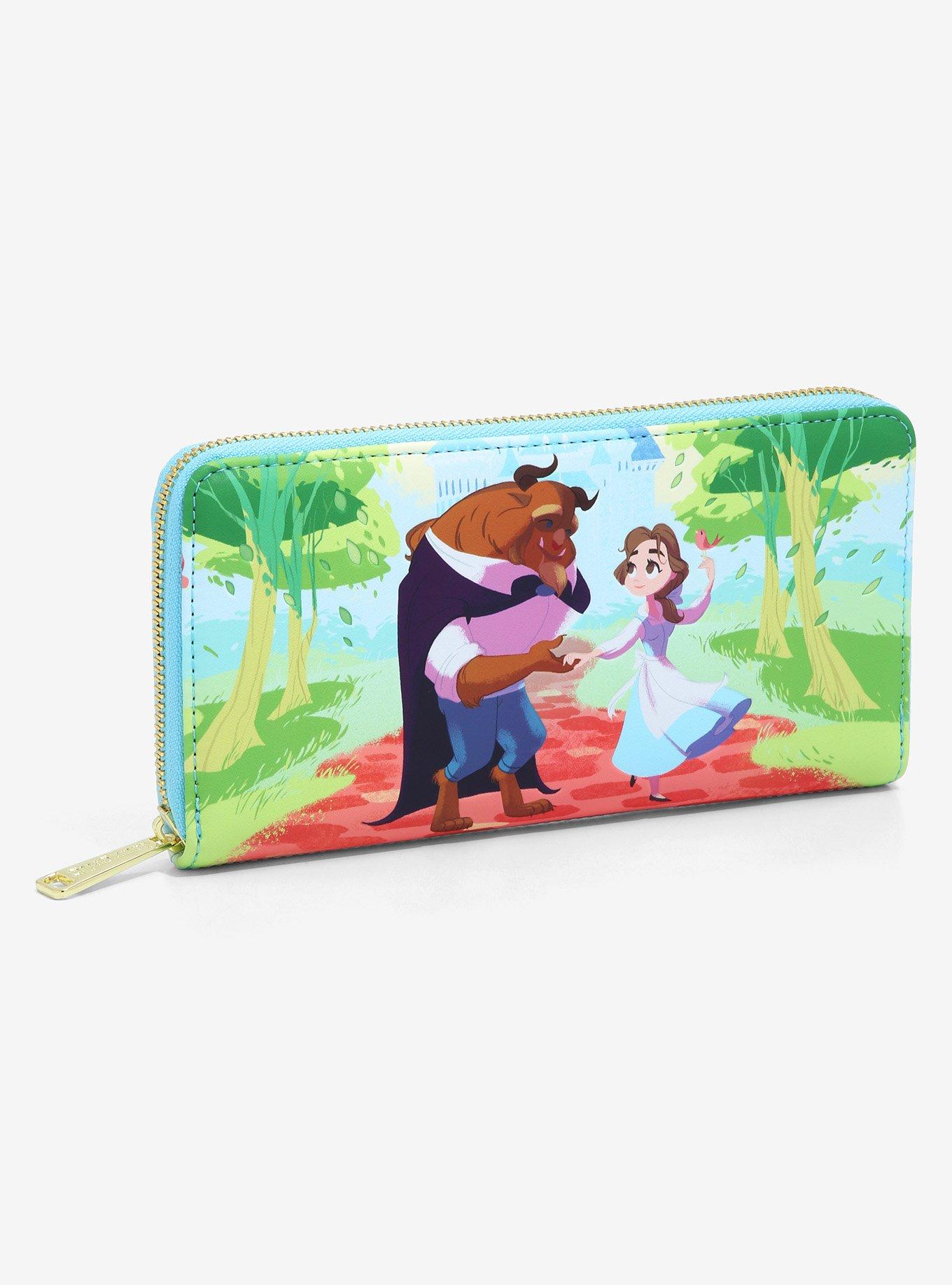 Beauty and the discount beast wallet loungefly