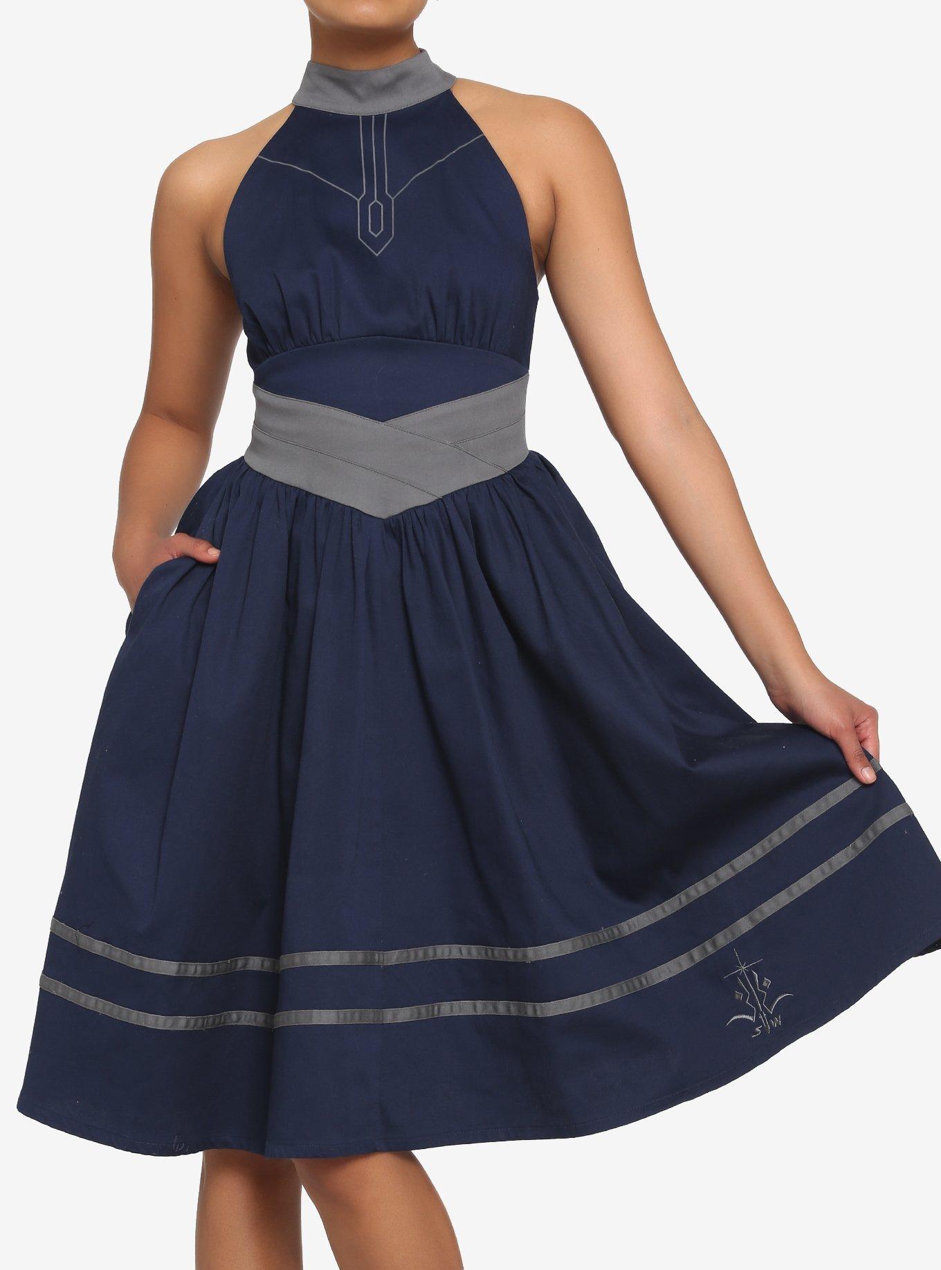 Her Universe Star Wars Ahsoka Tano Halter Dress | Her Universe