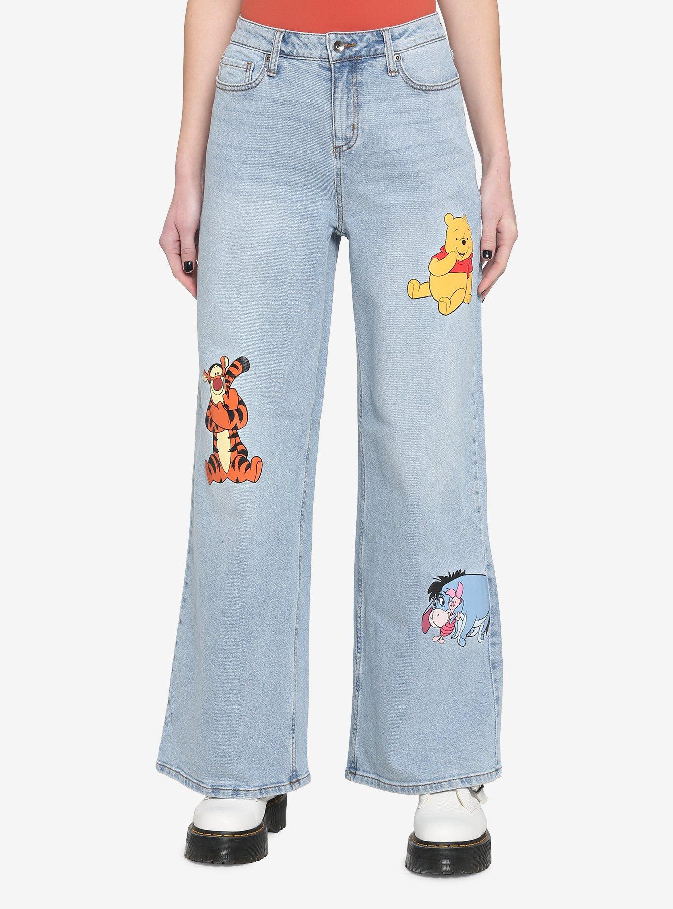 Disney Winnie The Pooh Characters Straight Leg Jeans