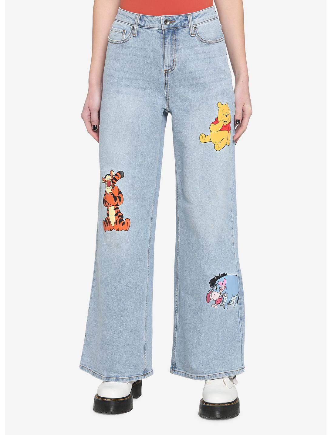 Disney Winnie The Pooh Characters Straight Leg Jeans