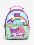 Loungefly Sanrio Kuromi & My Melody Scenic Mini Backpack - BoxLunch Exclusive, , hi-res