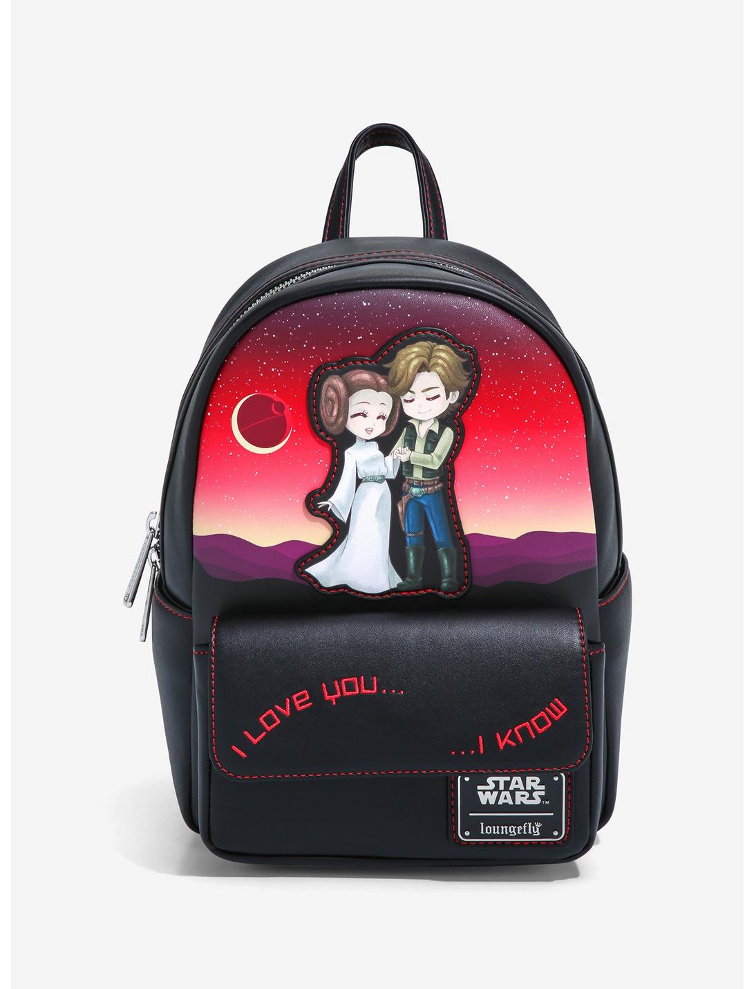 Loungefly Star Wars Princess Leia & Han Solo I Love You Mini Backpack - BoxLunch Exclusive, , hi-res