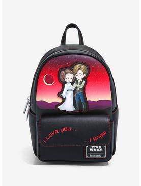 Loungefly Star Wars Princess Leia & Han Solo I Love You Mini Backpack - BoxLunch Exclusive, , hi-res