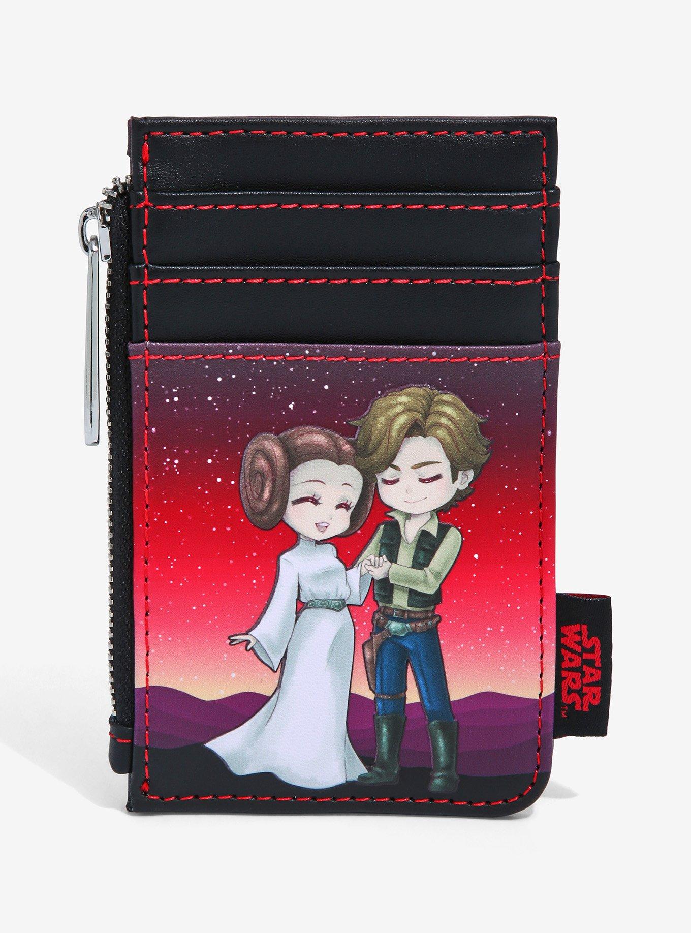 Loungefly Star Wars Princess Leia & Han Solo I Love You Cardholder - BoxLunch Exclusive, , hi-res