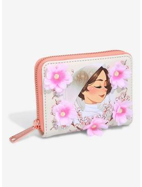 Loungefly Star Wars Princess Leia Floral Small Zip Wallet - BoxLunch Exclusive, , hi-res