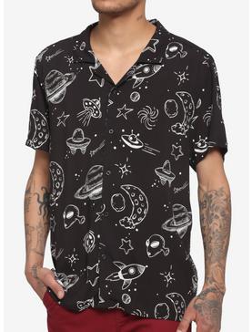 Space UFO Woven Button-Up, , hi-res