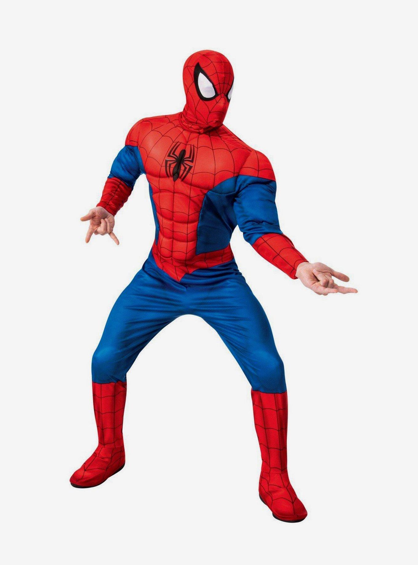 Marvel Spider-Man Deluxe Costume, RED, hi-res