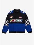 Sonic the Hedgehog Checkered Racing Jacket - BoxLunch Exclusive, BLUE, hi-res