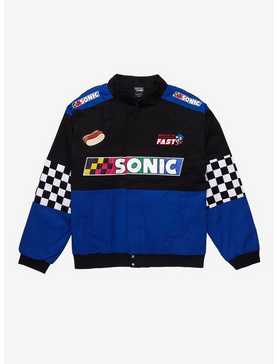 Sonic the Hedgehog Checkered Racing Jacket - BoxLunch Exclusive, , hi-res