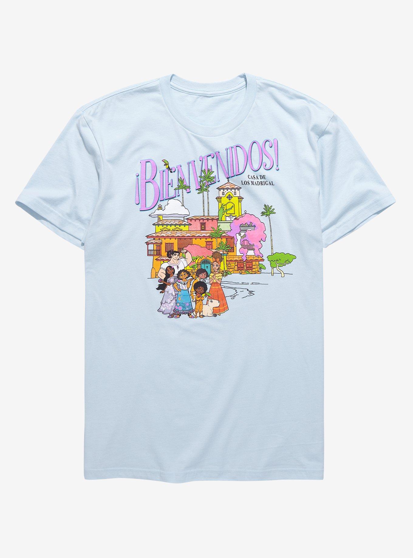 Disney Encanto Casa de Los Madrigal T-Shirt - BoxLunch Exclusive, LIGHT BLUE, hi-res