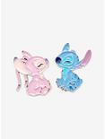 Disney Lilo & Stitch: The Series Angel & Stitch Smiles Enamel Pin Set - BoxLunch Exclusive, , hi-res