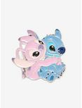 Disney Lilo & Stitch: The Series Angel & Stitch Hug Enamel Pin - BoxLunch Exclusive, , hi-res