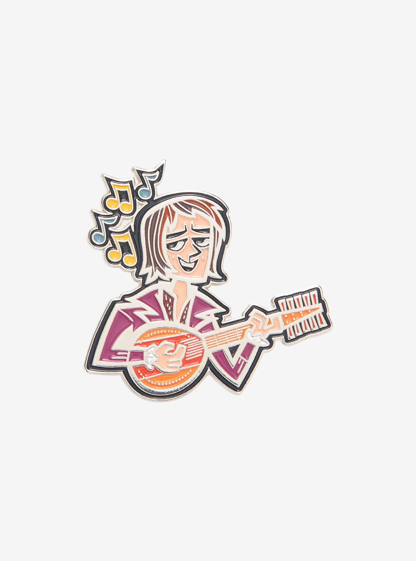 The Witcher Jaskier & Guitar Stylized Enamel Pin - BoxLunch Exclusive, , hi-res