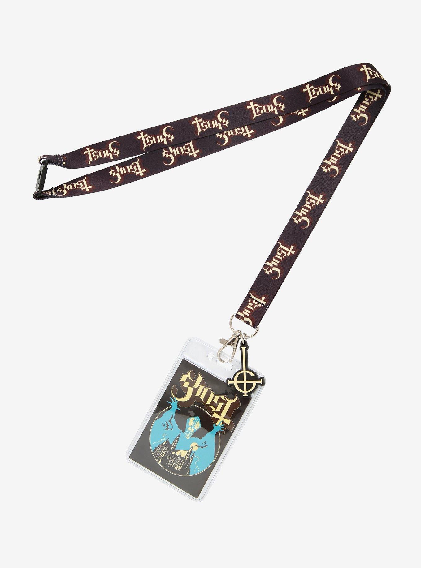 Ghost Logo Lanyard, , hi-res