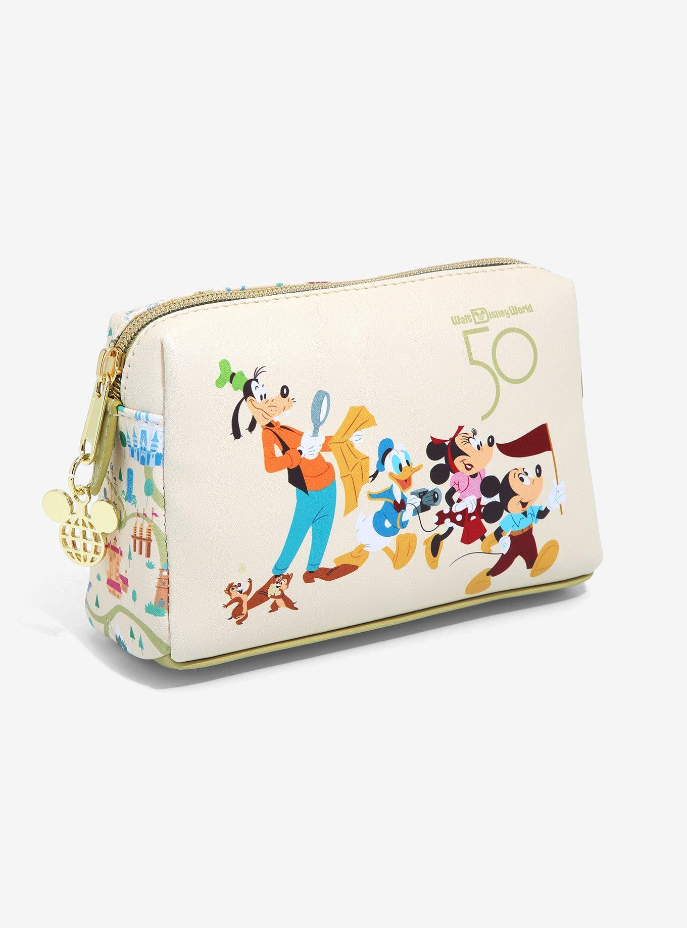 Disney Walt Disney World 50th Anniversary Mickey Mouse & Friends Attractions Cosmetic Bag - BoxLunch Exclusive, , hi-res