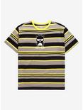 Sanrio Badtz-Maru Portrait Embroidered Stripe T-Shirt - BoxLunch Exclusive, MULTI, hi-res