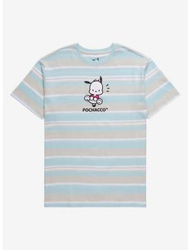 Sanrio Pochacco Portrait Embroidered Stripe T-Shirt - BoxLunch Exclusive, , hi-res